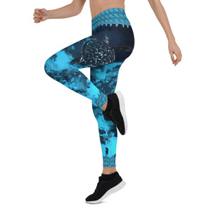 Sea Turtle Aussie Wild Side Leggings