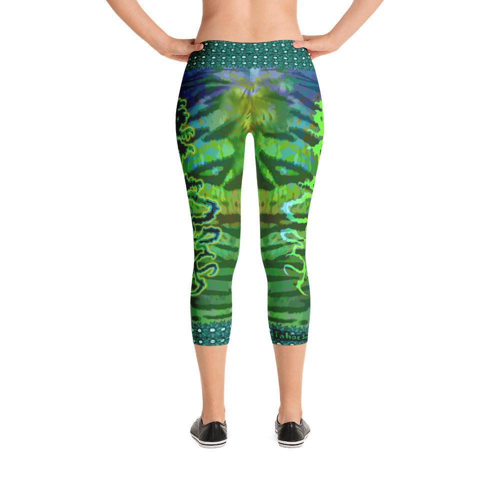 Tiger-Dragon capri leggings - Totally F*ing Brutal