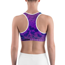 Lavender Love Hearts Sports bra - Totally F*ing Brutal