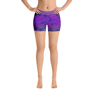 Lavender Love Heart Shorts - Totally F*ing Brutal