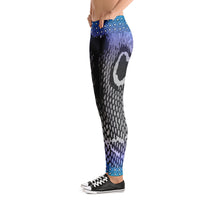 Azure Snakeskin Leggings - Totally F*ing Brutal