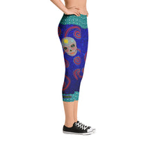 Nightshade Outback Sugar Skull -  Capri Leggings - Totally F*ing Brutal