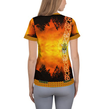 Viking Sunset - Women's Athletic T-shirt - Totally F*ing Brutal