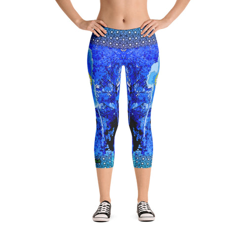 Winter Chill Aspens - Tahoe Sugar Skull Capri Leggings - Totally F*ing Brutal